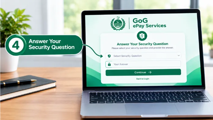 Step 4 Answer Your Security Question