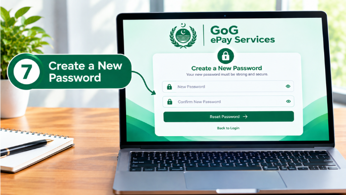 Step 7 Create a New Password