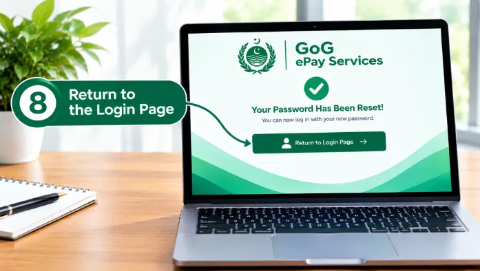 Step 8 Return to the Login Page