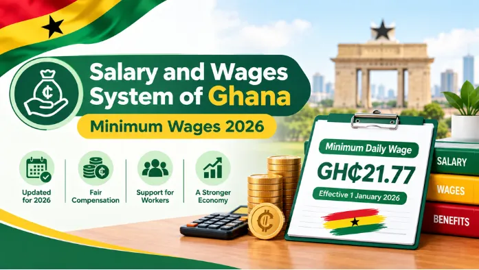 Salary and Wages System of Ghana - Minimum Wages 2026